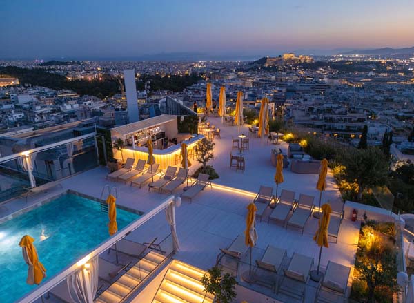 Rooftop bar Rooftop at St. George Lycabettus in Athens