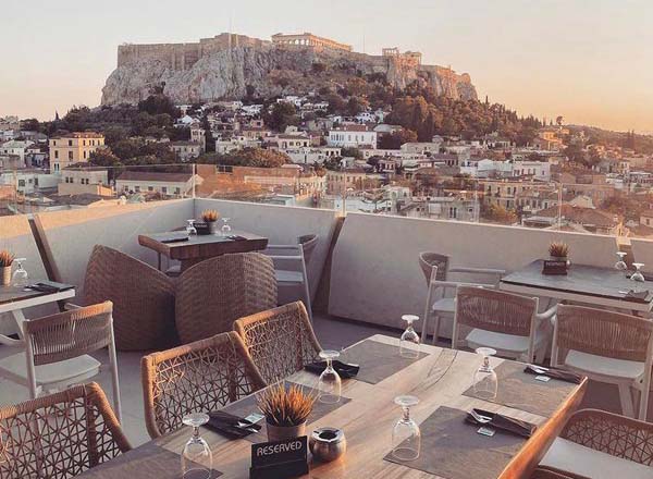 Rooftop bar Thea Terrace Bar in Athens