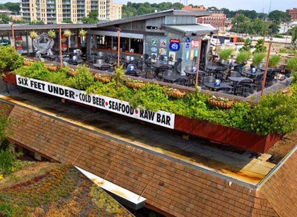 Rooftop bar Six Feet Under (Westside) in Atlanta