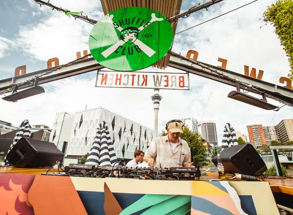 Rooftop bar Sweat Shop Brew Kitchen in Auckland