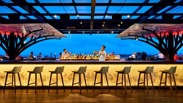 Rooftop bar Above Eleven Bali in Bali