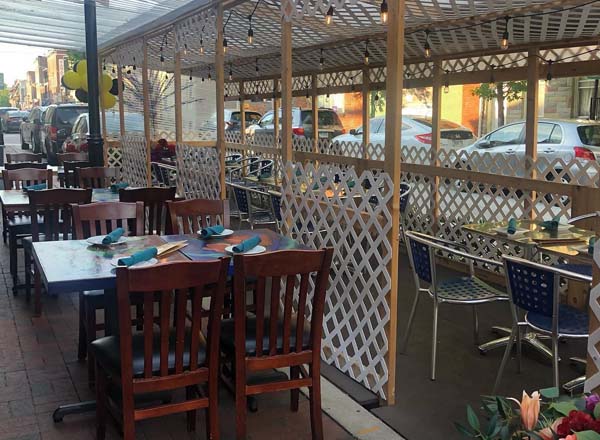 Rooftop bar Café Gia in Baltimore
