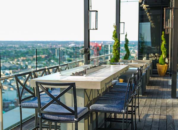 Rooftop bar The Bygone in Baltimore