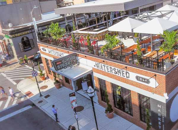 Rooftop bar Watershed in Baltimore