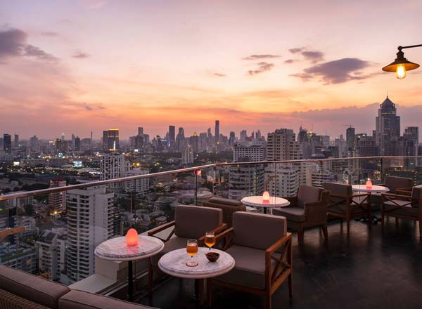 Rooftop bar Belga Rooftop Bar & Brasserie in Bangkok
