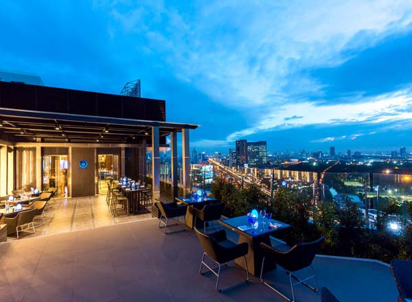 Rooftop bar Blue Sky in Bangkok