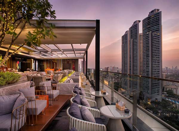Rooftop bar Sky on 20 in Bangkok
