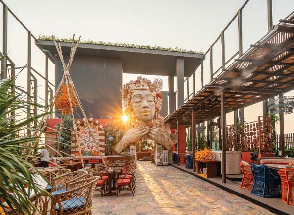 Rooftop bar Tulum Skybar in Bangkok
