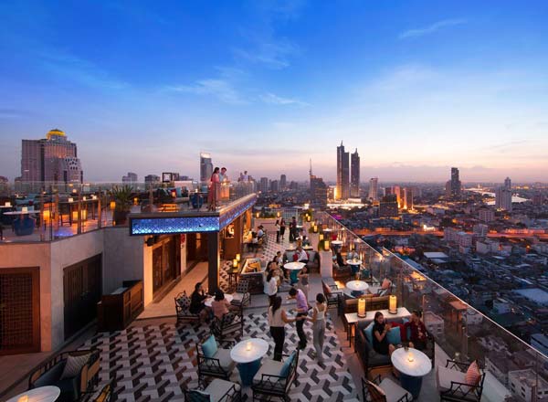Rooftop bar Yao Restaurant & Rooftop Bar in Bangkok