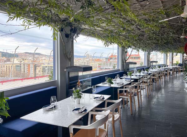 Rooftop bar 11 Nudos Barcelona in Barcelona