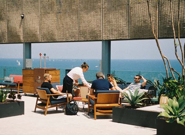 Rooftop bar AZUL Rooftop Barceloneta in Barcelona