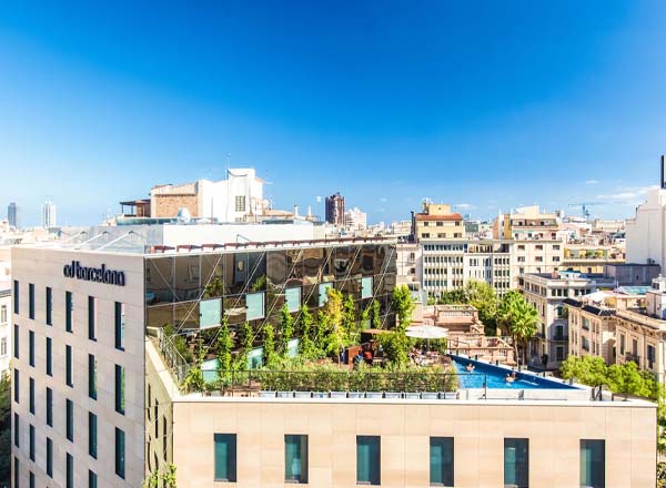 Rooftop bar OD Sky Bar in Barcelona