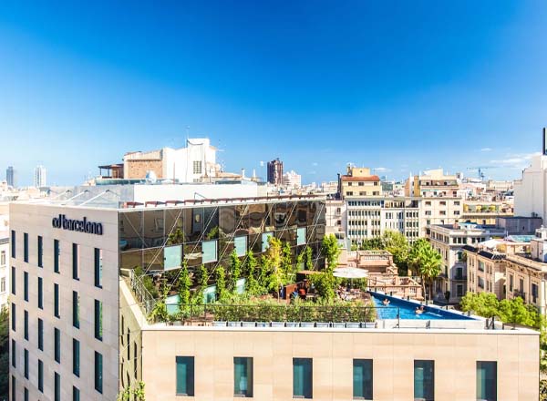 Rooftop bar OD Sky Bar in Barcelona