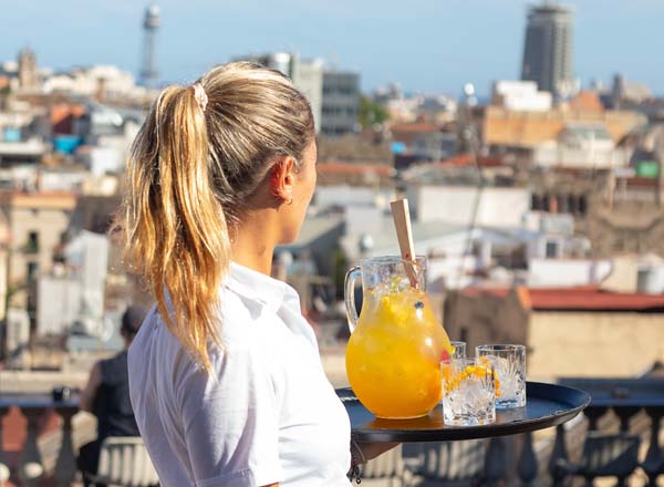 Rooftop bar Rooftop at Ohla Barcelona in Barcelona