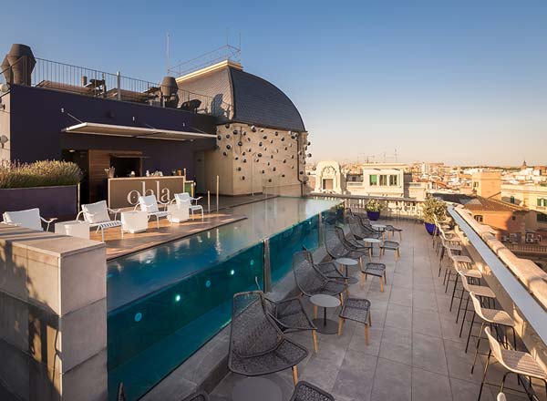 Rooftop bar Rooftop at Ohla Barcelona in Barcelona