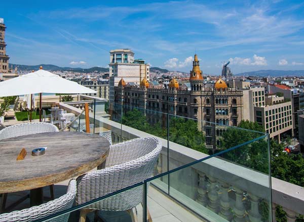 Rooftop bar Skybar 45 Times Barcelona Hotel in Barcelona