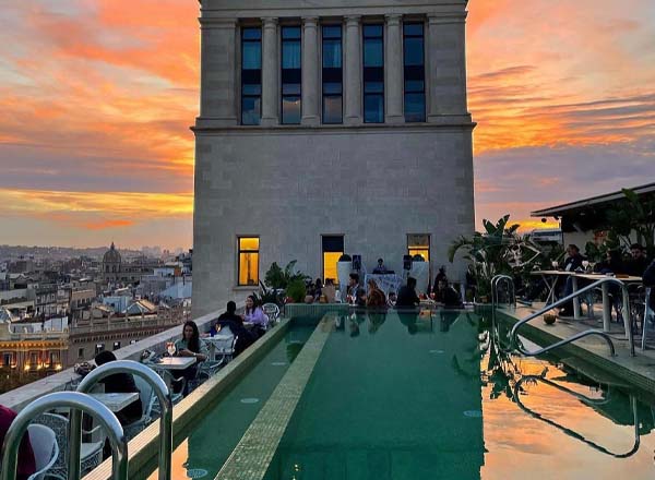 Rooftop bar Skybar 45 Times Barcelona Hotel in Barcelona