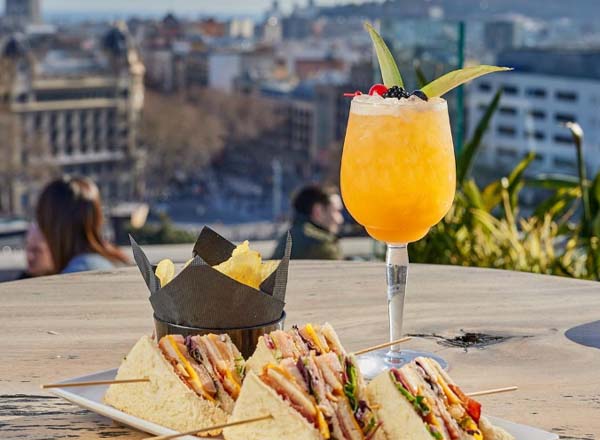 Rooftop bar Skybar 45 Times Barcelona Hotel in Barcelona