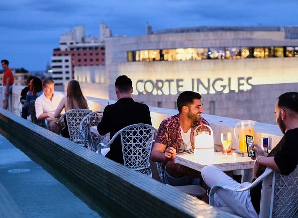 Rooftop bar Skybar 45 Times Barcelona Hotel in Barcelona