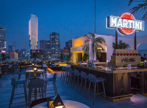 Rooftop bar Terrazza Martini in Beijing