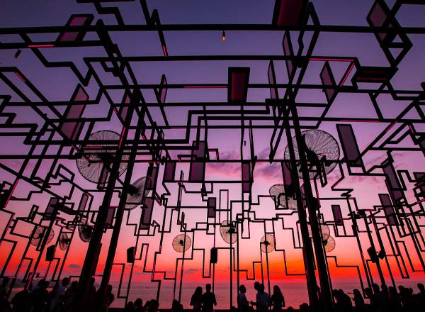 Rooftop bar SPINE in Beirut