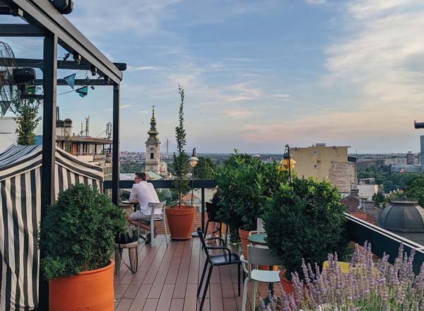 Rooftop bar Mama Shelter Belgrade in Belgrade