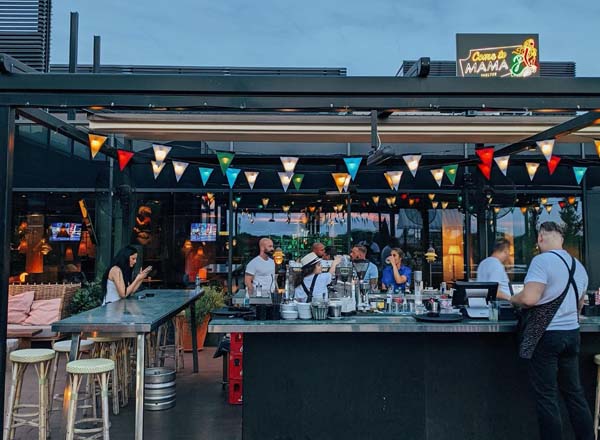 Rooftop bar Mama Shelter Belgrade in Belgrade