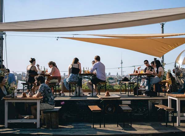 Rooftop bar Klunkerkranich Rooftop in Berlin