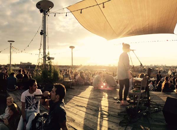 Rooftop bar Klunkerkranich Rooftop in Berlin