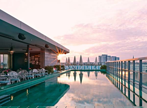 Rooftop bar Soho House Berlin in Berlin