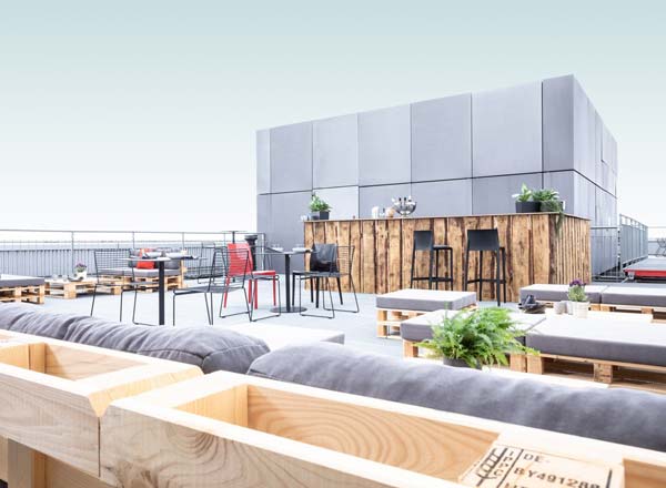 Rooftop bar Studio 14 in Berlin