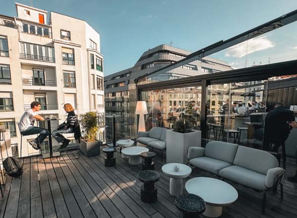 Rooftop bar Yandiola in Bilbao