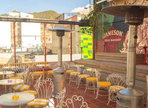 Rooftop bar O.D.E.M. in Bogotá