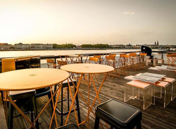 Rooftop bar L’Estacade in Bordeaux