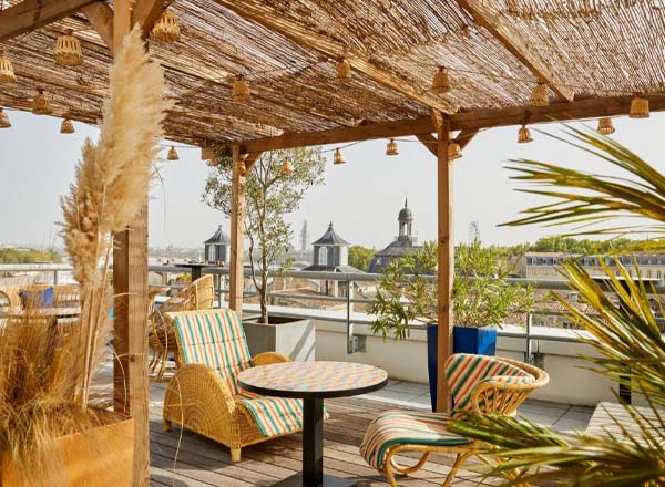Rooftop bar Le Tchanqué in Bordeaux