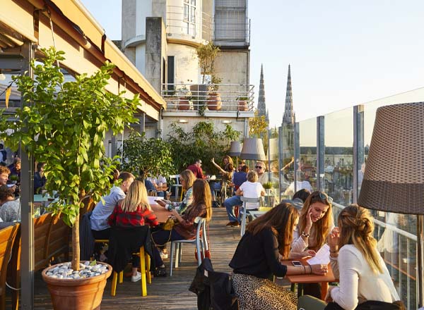 Rooftop bar Mama Shelter Bordeaux in Bordeaux