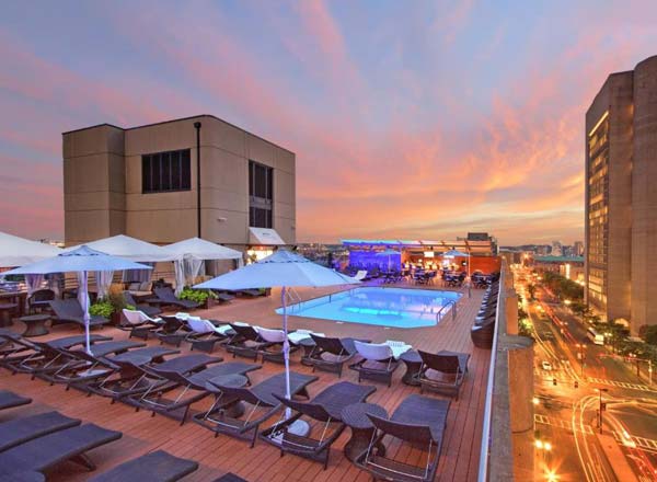 Rooftop bar RTP at Hotel Colonnade in Boston