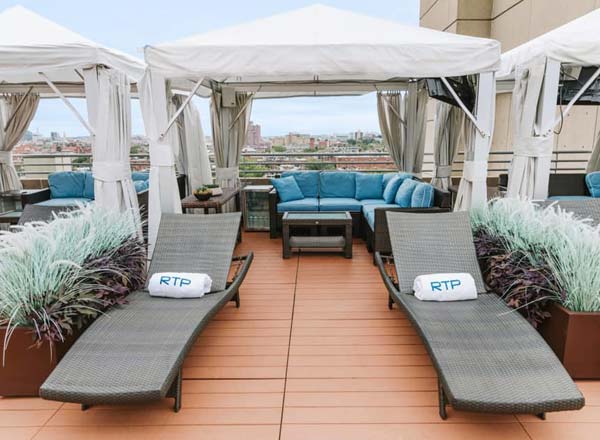 Rooftop bar RTP at Hotel Colonnade in Boston