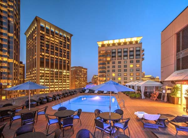 Rooftop bar RTP at Hotel Colonnade in Boston