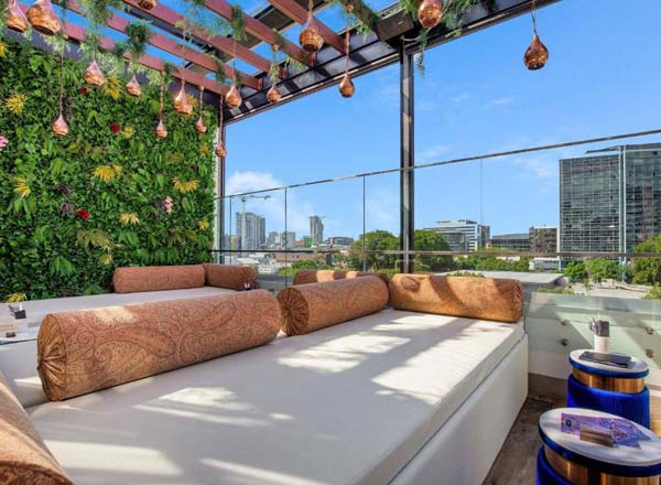 Rooftop bar Dirty Sultan in Brisbane