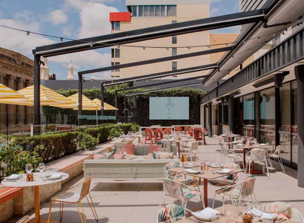 Rooftop bar Hibiscus Room in Brisbane