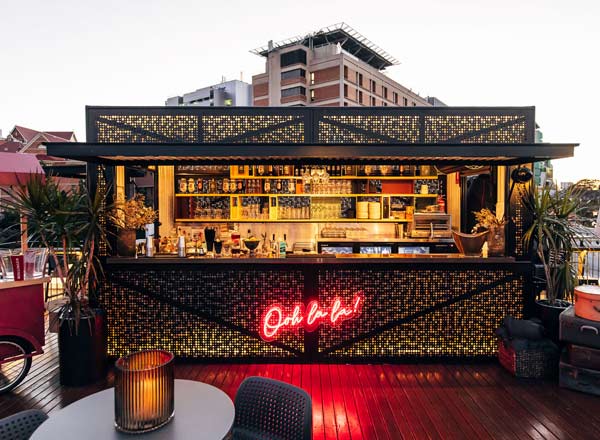 Rooftop bar Ooh La La Rooftop Bar in Brisbane
