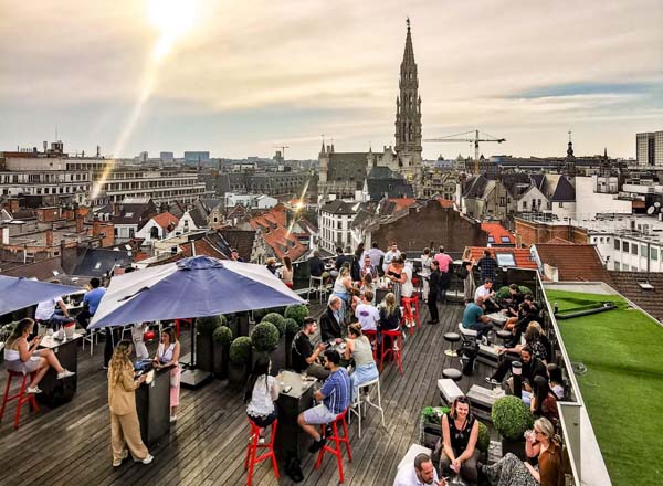 Rooftop bar Secret Rooftop by Warwick in Brussels