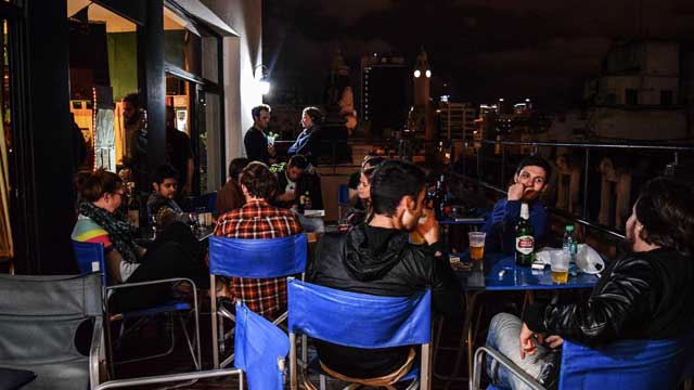 Rooftop bar Portal del Sur Hostel Rooftop Bar in Buenos Aires