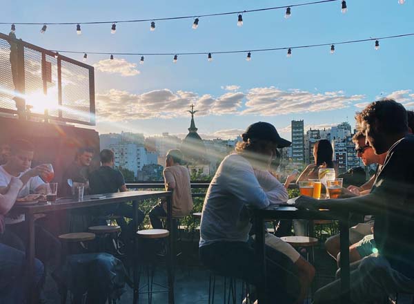Rooftop bar BAB Cerveceria in Buenos Aires