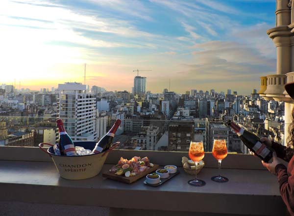 Rooftop bar Salon 1923 in Buenos Aires