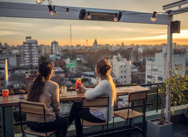 Rooftop bar The Rooftop at Selina Palermo in Buenos Aires