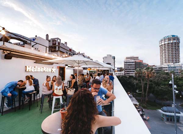 Rooftop bar El Tendedero de Catalina in Canary Islands (Gran Canaria)