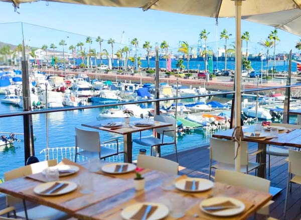 Rooftop bar Restaurante Terraza Pantalán in Canary Islands (Gran Canaria)