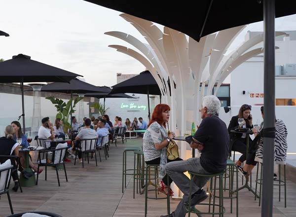 Rooftop bar Rocktop La Peregrina in Canary Islands (Gran Canaria)